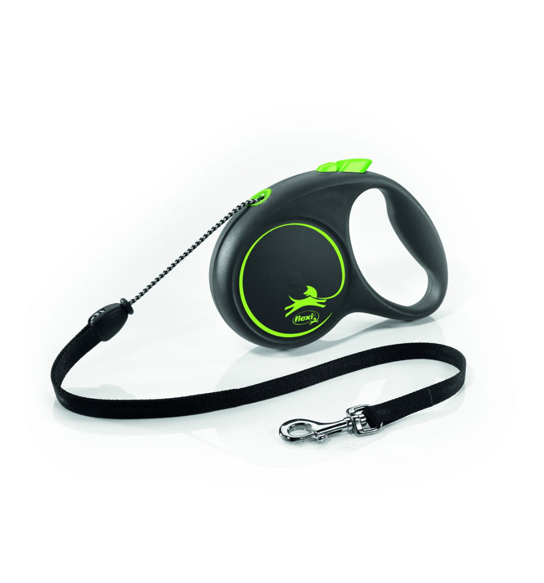 Flexi Black Design Cord M Green 5m 1-20kg