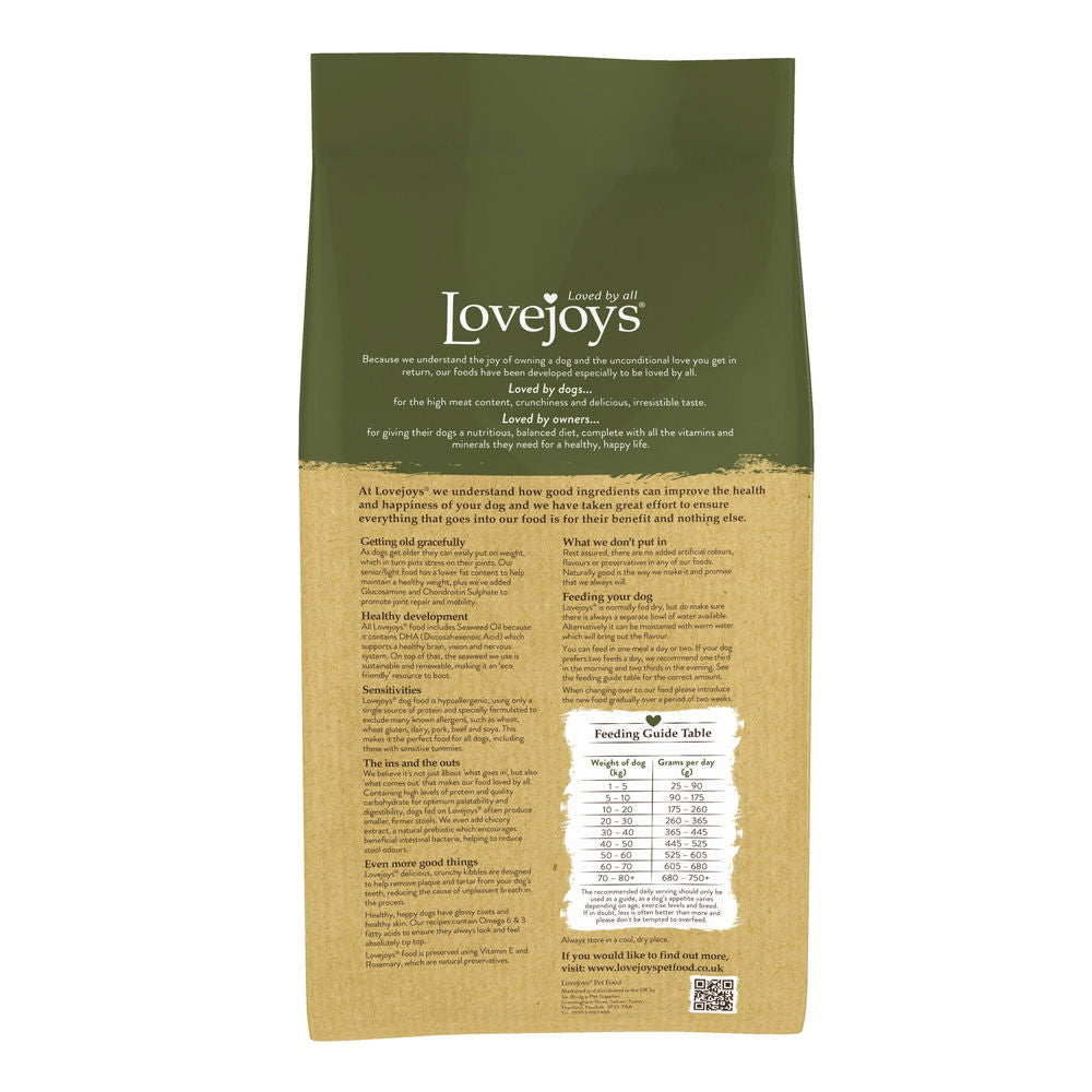 Lovejoys Senior/Light Dry with Lamb & Rice