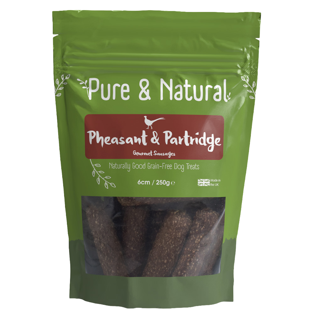 Pure & Natural Pheasant & Partridge Gourmet Sausages 6cm