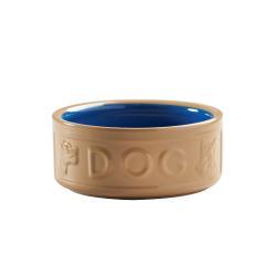Mason Cash 15cm Cane & Blue Lettered Dog Bowl 6"