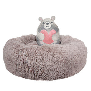Dream Paws Anxiety Reducing Plush Bed With Toy
