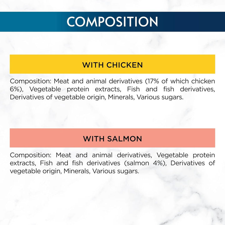 Gourmet Perle 7+ Senior Cats Mini Fillets In Gravy Chicken & Salmon 40pk