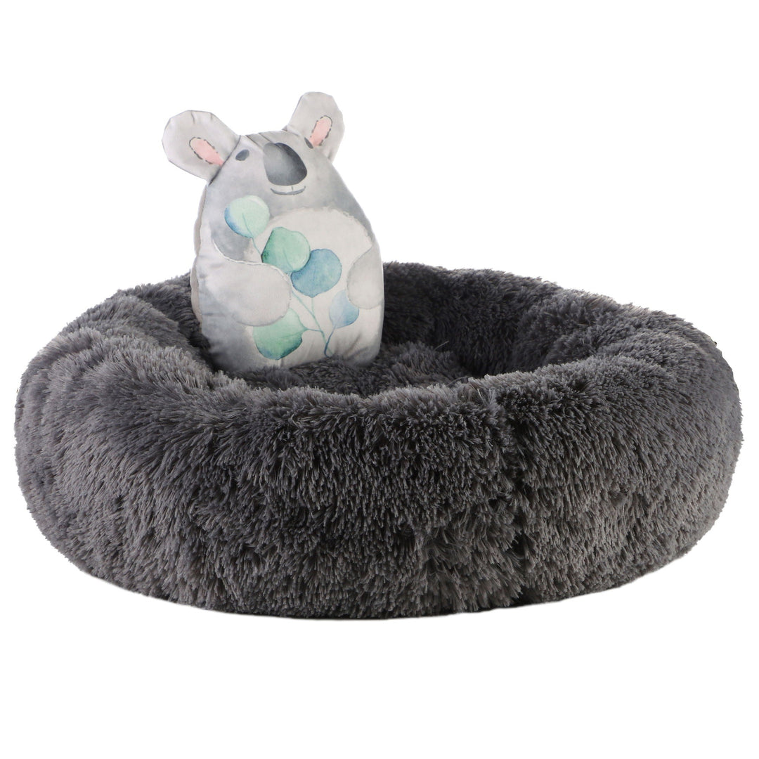 Dream Paws Anxiety Reducing Plush Bed With Toy