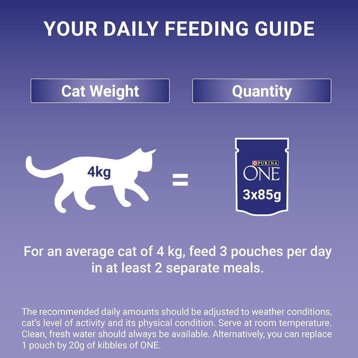 Purina One 7+ Senior Cat Mixed Pack 40 X 85G