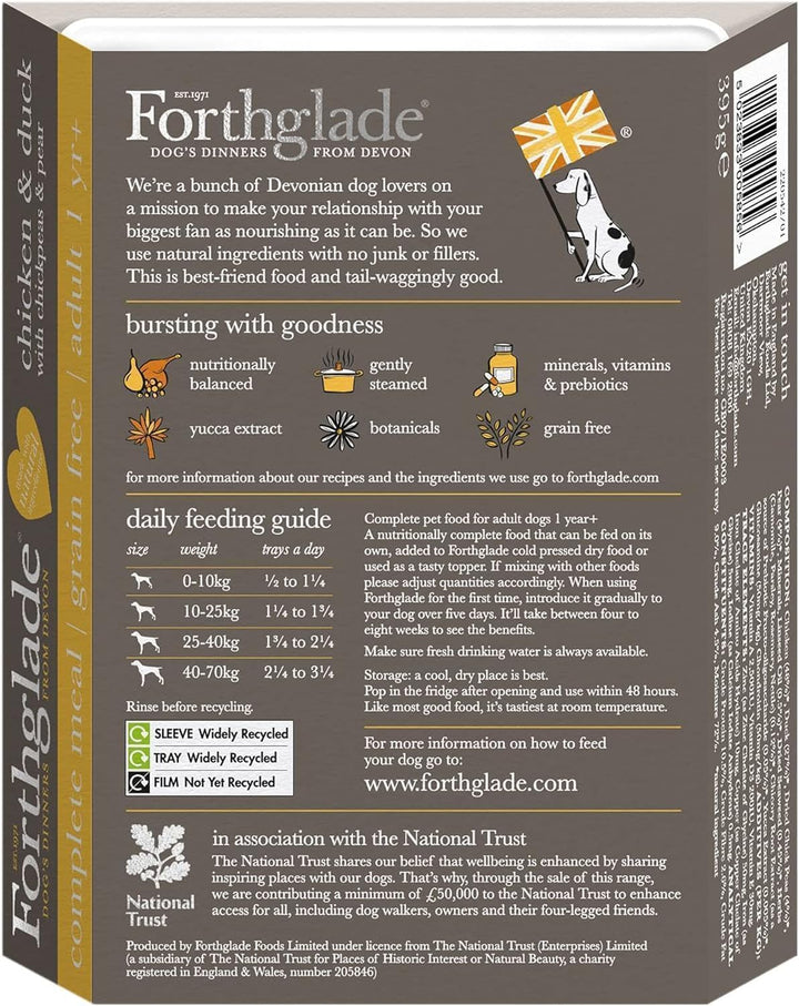 Forthglade Gourmet Grain Free Chicken & Duck 395g x 7