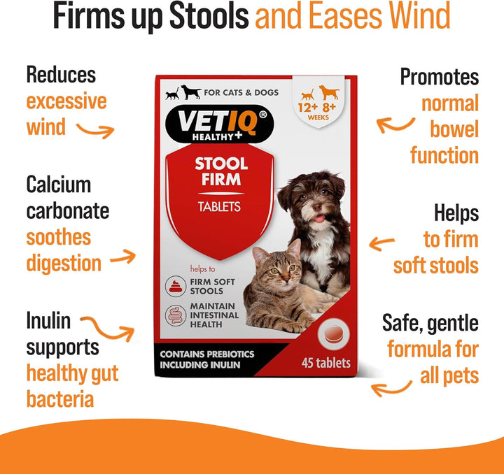 VETIQ Stool Firm Tablets 45s