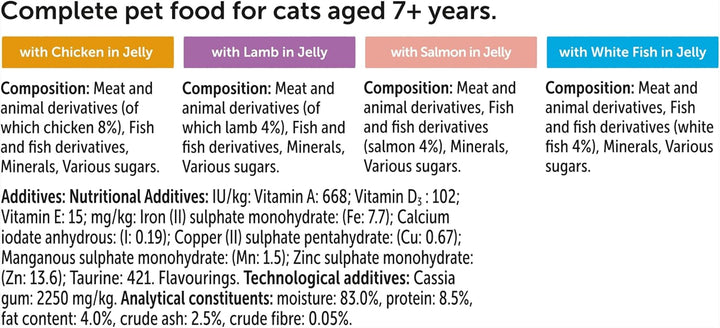 Felix Pouches 7+ Senior Cat Original Mixed Selection 12pk