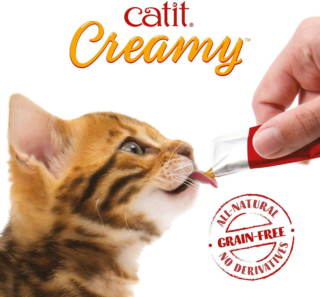 Catit Creamy Treats Salmon & Prawns 4 x 10g