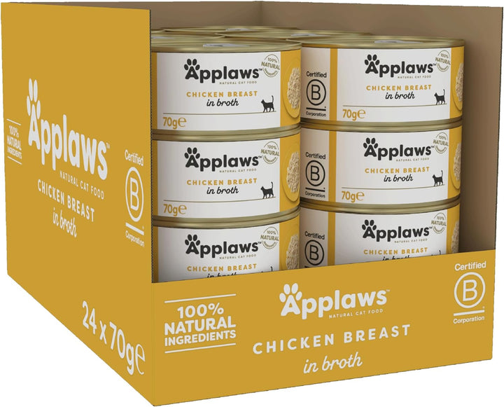 Applaws Cat Chicken Breast In Broth 70g x 24