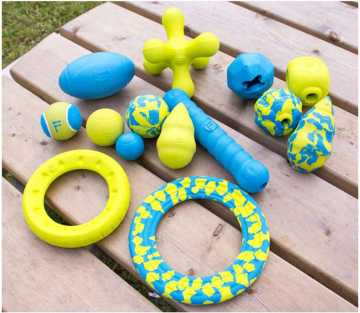 Foaber Comet Green/Blue Marble Tough Dog Toy