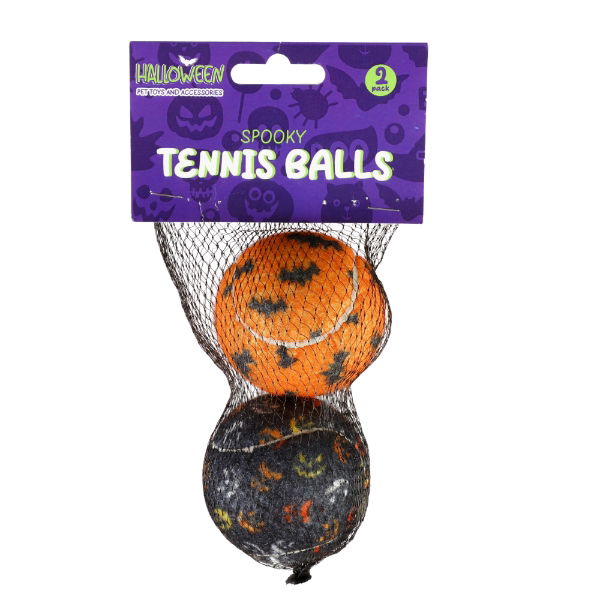 Halloween 2pk Spooky Tennis Balls