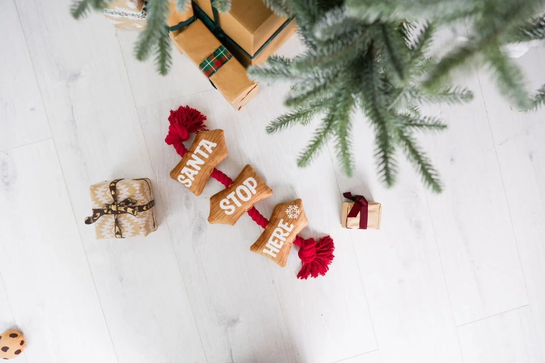 Santa Stop Here Rope Toy