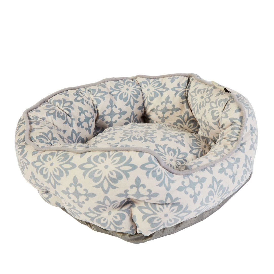 Dream Paws Scalloped Style Pet Bed Grey