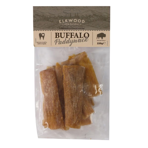 Elkwood 100% Natural Buffalo Paddywack 220g