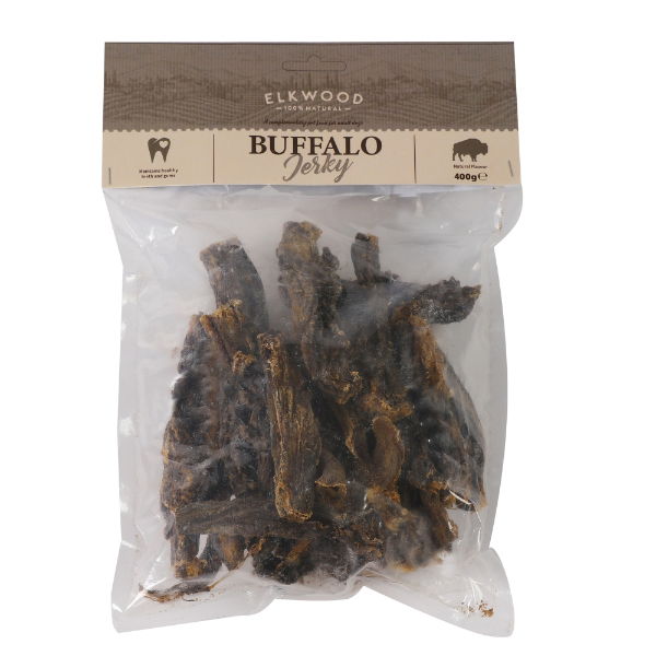 Elkwood 100% Natural Buffalo Meat Jerky 400g