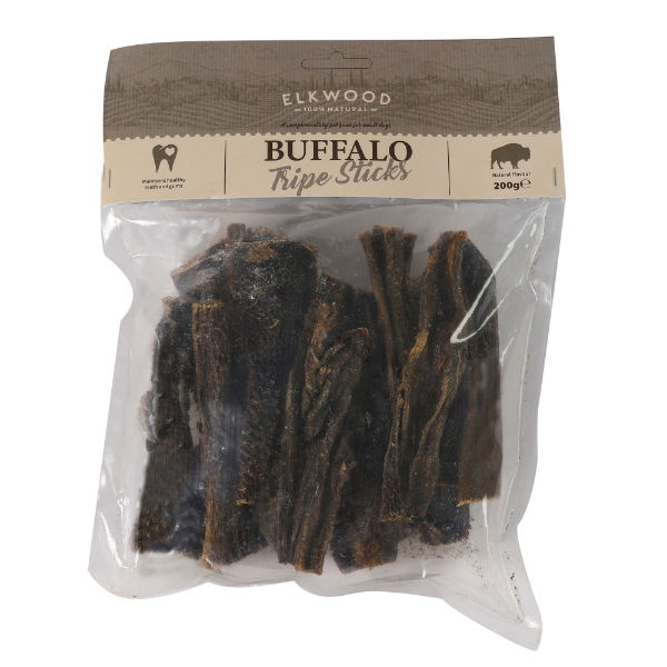 Elkwood 100% Natural Buffalo Tripe Sticks 200g