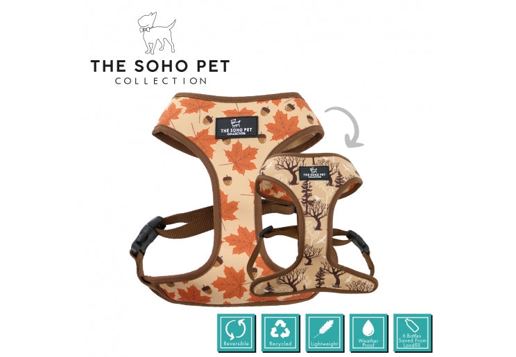 Ancol Maple Leaf/Woodland Reversible Harness