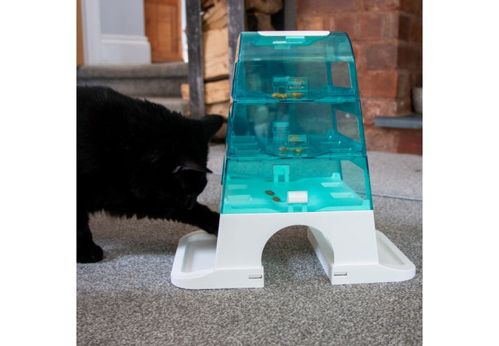 Ancol Cat Slow Feeder/Enrichment Tower