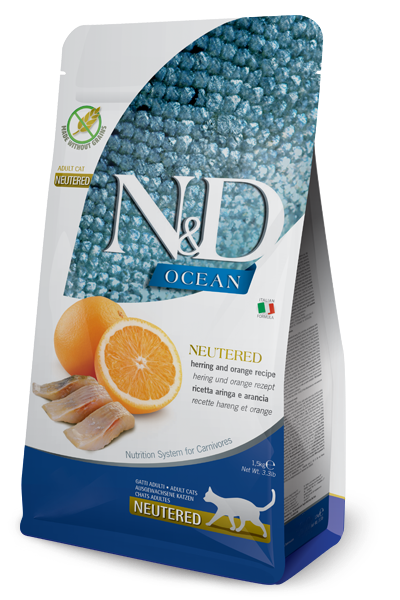 N&D Ocean Cat Herring & Orange Neutered Adult 1.5kg