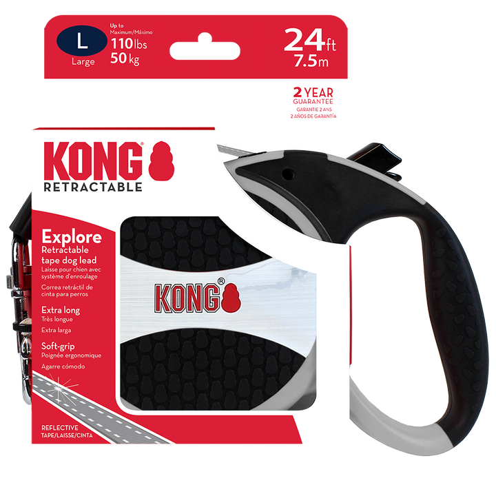 KONG Explore Retractable Grey