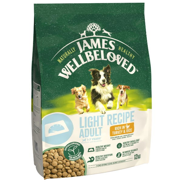 James Wellbeloved Dry Dog Light Adult Turkey &amp; Rice 12kg