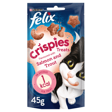 Felix Crispies Cat Treat Salmon And Trout 180G - Ormskirk Pets