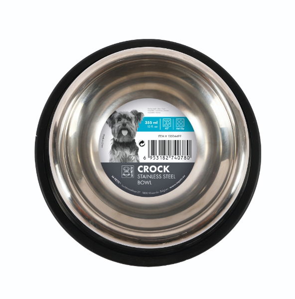M-PETS Crock Stainless Steel Bowl