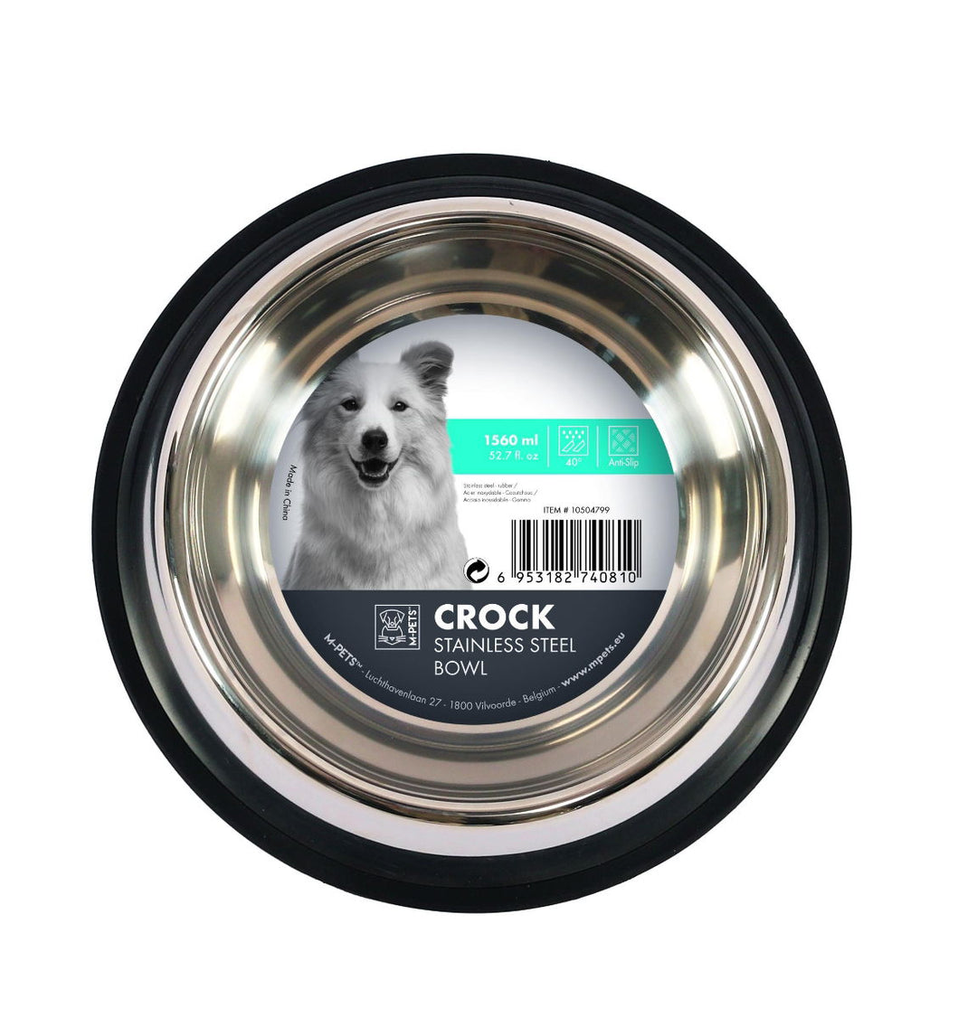 M-PETS Crock Stainless Steel Bowl