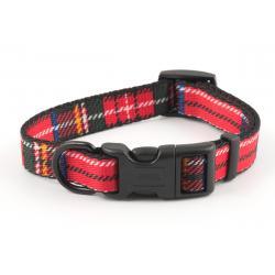 Ancol Adjustable Collar Tartan Red Small 20-30cm
