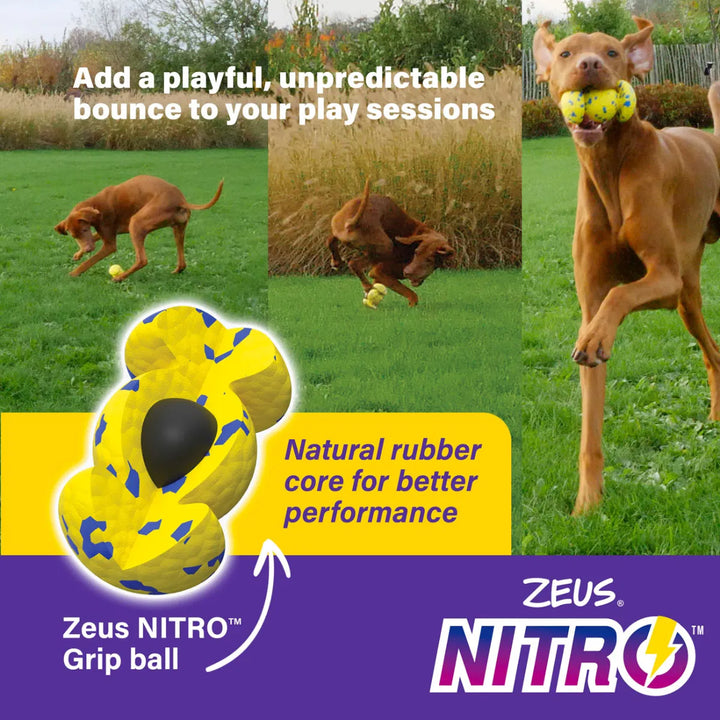 Zeus Nitro Weighted Grip Ball 12.4cm