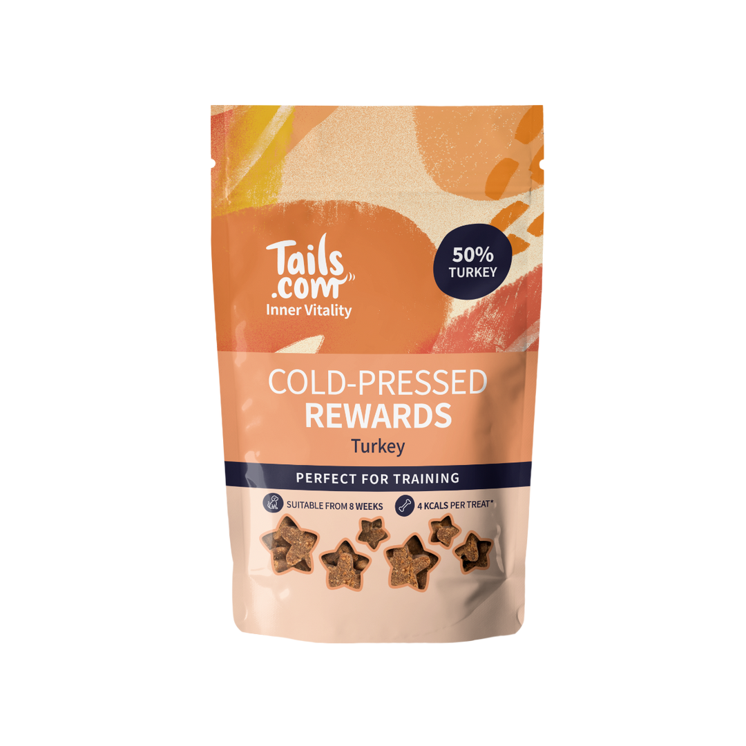 Tails Inner Vitality Dog Cold Pressed Rewards Turkey 70g Bag