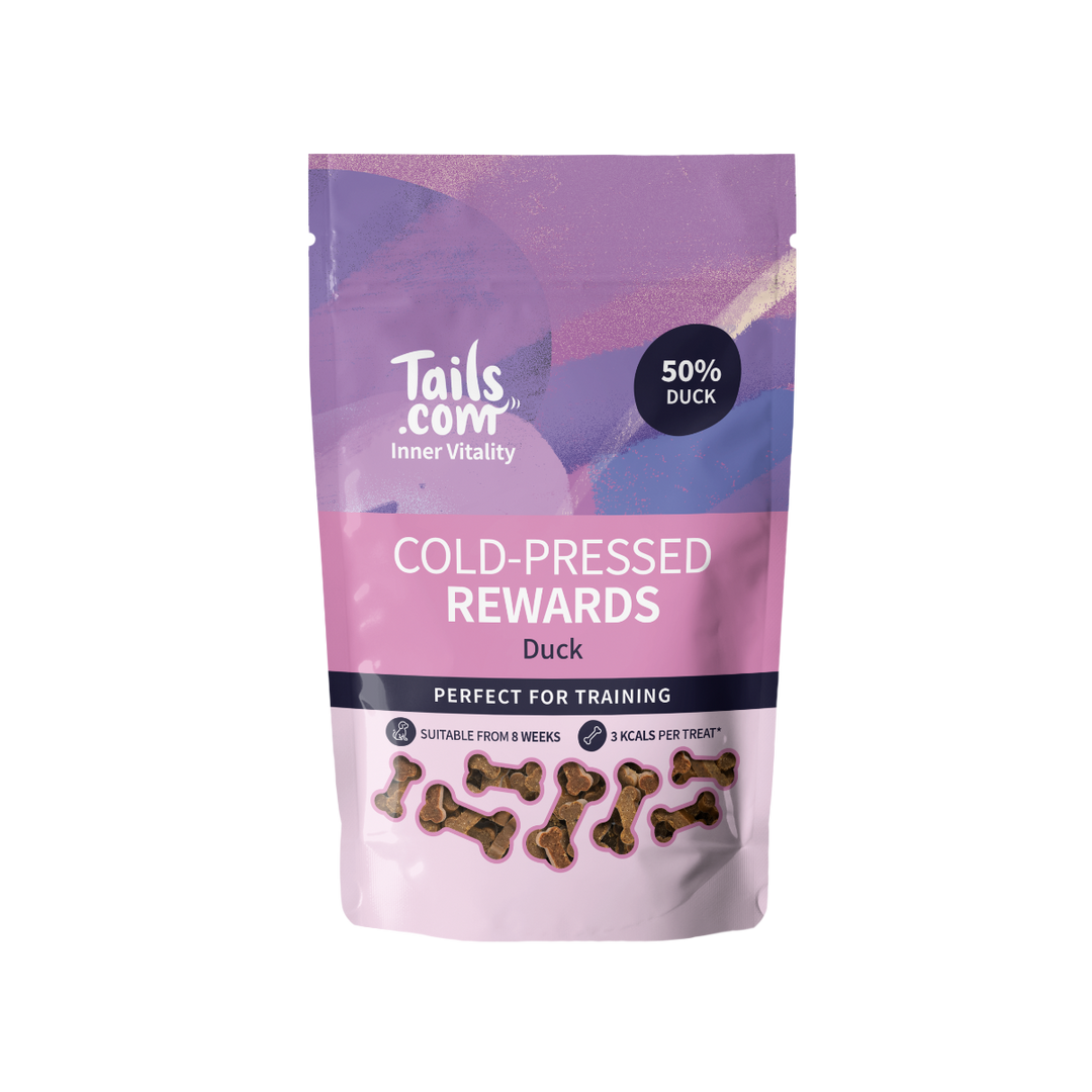 Tails Inner Vitality Dog Cold Pressed Rewards Duck 70g Bag