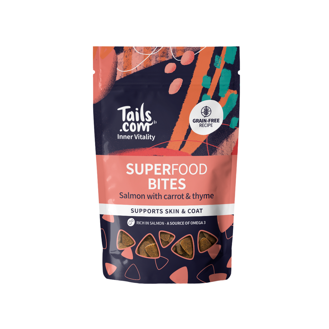 Tails Inner Vitality Dog Superfood Bites Salmon 80g Bag