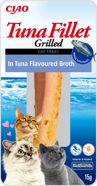 Churu Grilled Tuna in Tuna Flavoured Broth Cat Treat 15g