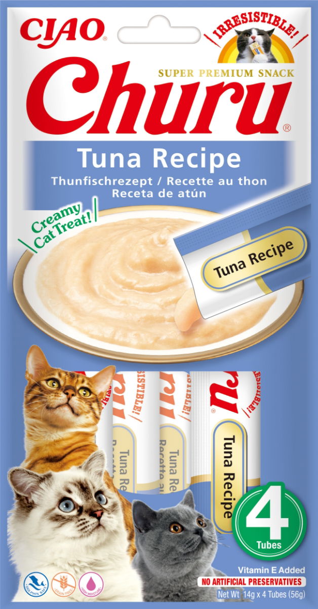 Churu Tuna Recipe Cat Treats 4x14g