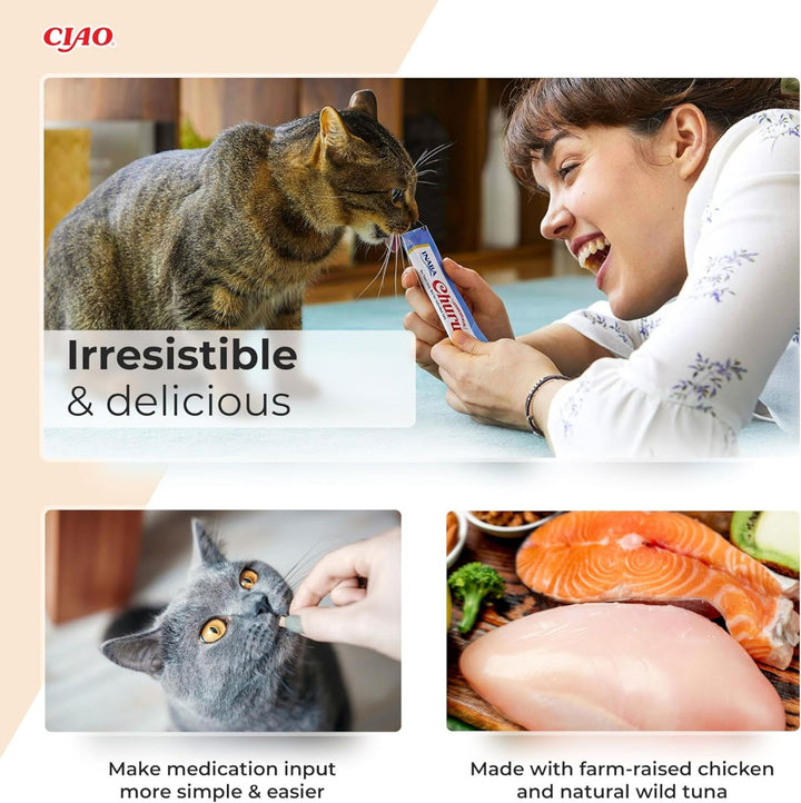 Churu Chicken Recipe Cat Treats 4x14g