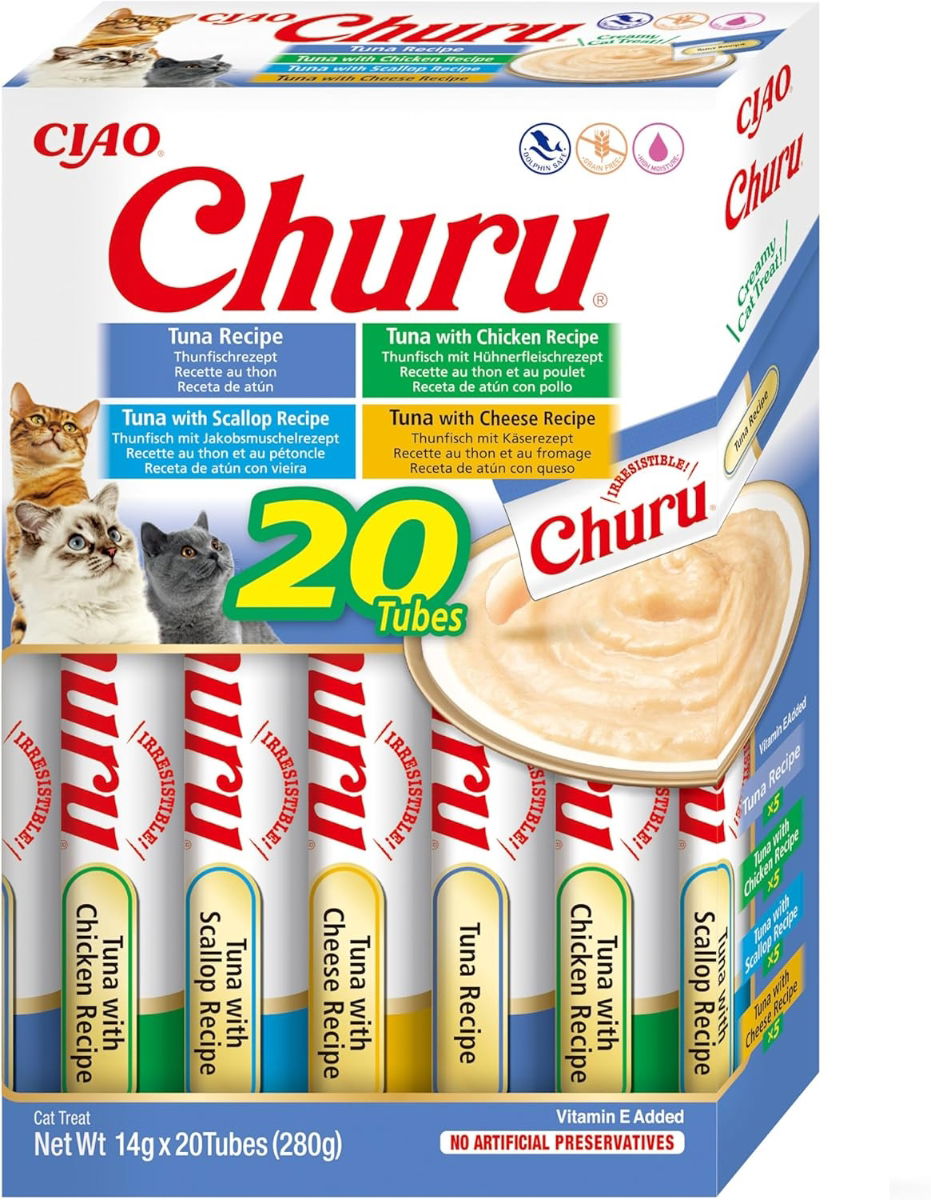 Churu Box Tuna Varieties Cat Treats 20x14g
