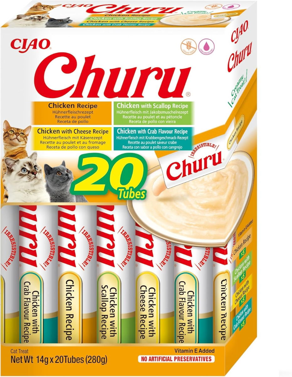 Churu Box Chicken Variety Cat Treats 20x14g