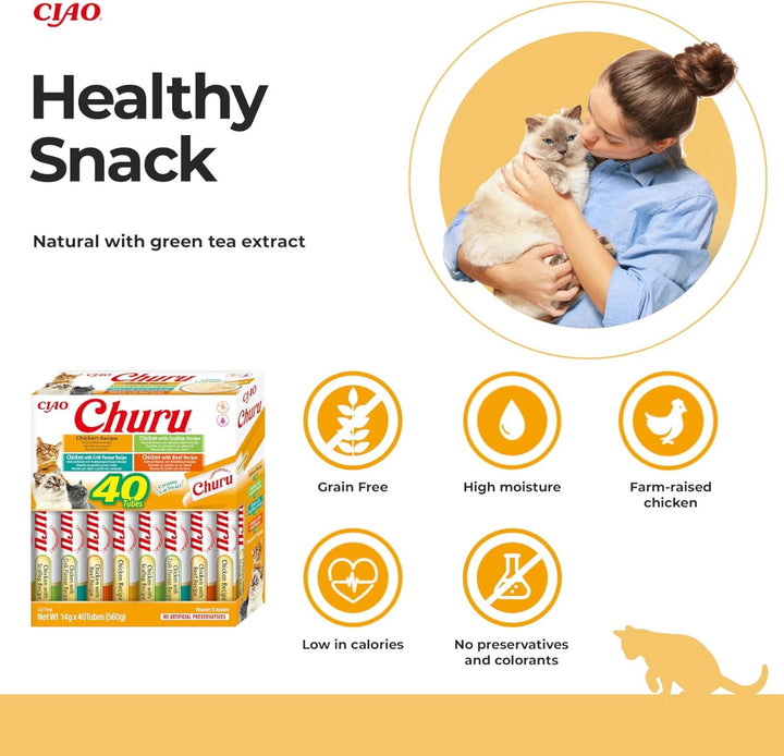 Churu Box Chicken Variety Cat Treats 40x14g