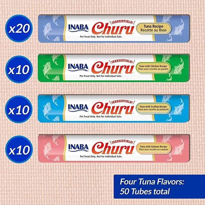 Churu Tuna Varieties Cat Treats 50x14g Tub
