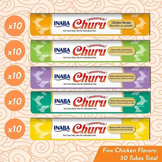 Churu Chicken Varieties Cat Treats 50x14g Tub