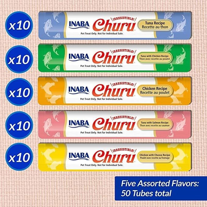 Churu Tuna & Chicken Varieties Cat Treats 50x14g Tub