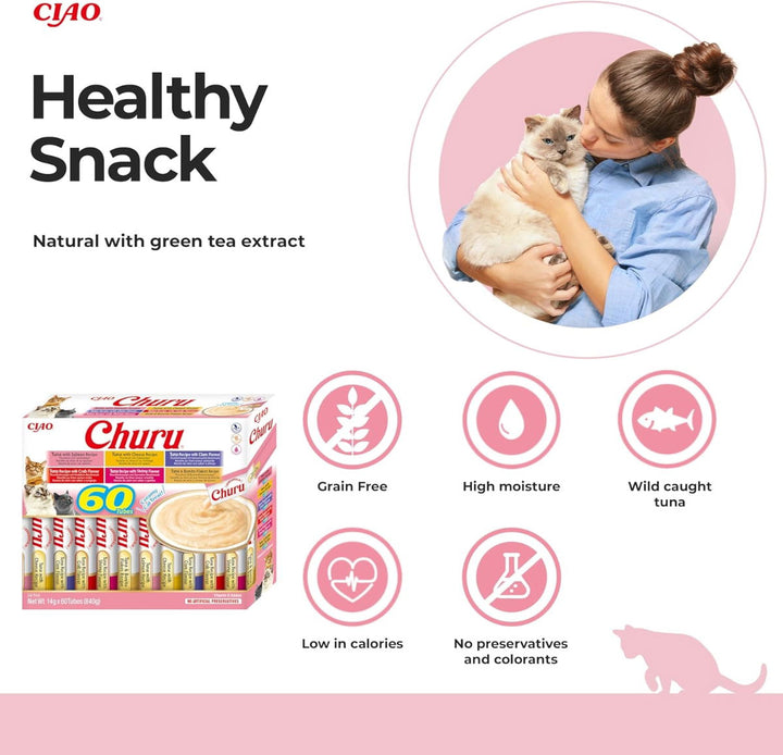 Churu Box Tuna Varieties Cat Treats 60x14g