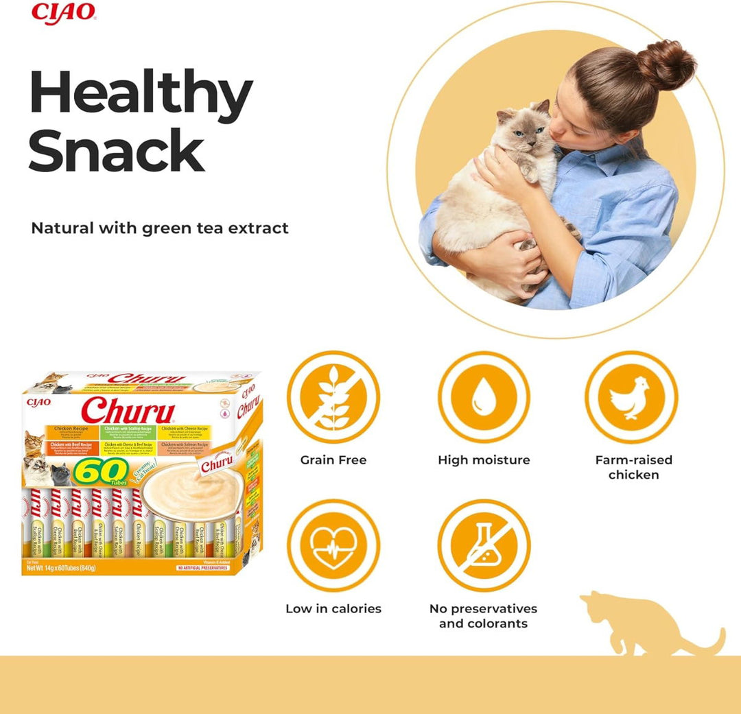 Churu Box Chicken Variety Cat Treats 60x14g