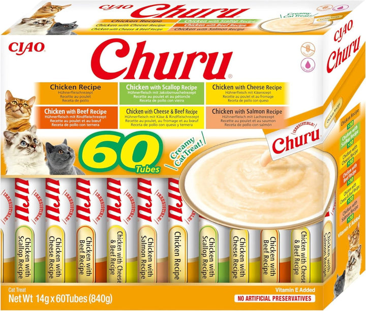 Churu Box Chicken Variety Cat Treats 60x14g