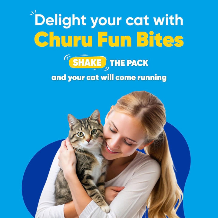 Churu Fun Bites Wraps Chicken with Pumpkin Recipe Cat Treats 8x12g