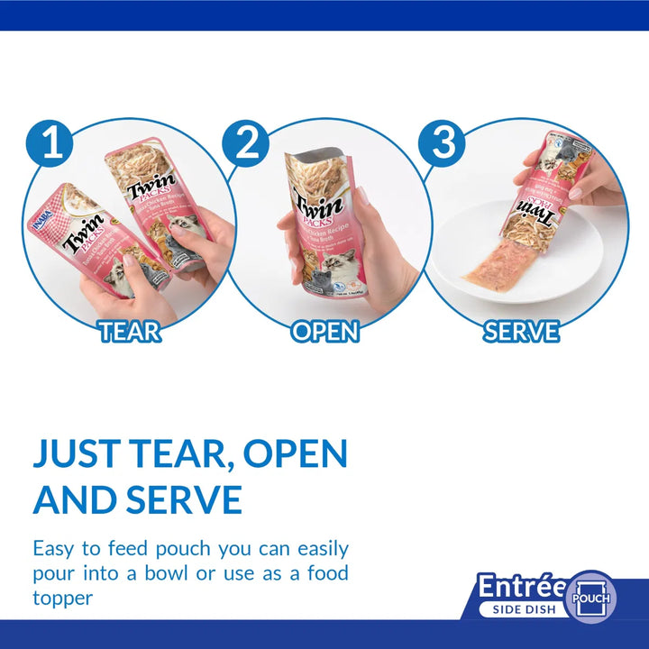 Ciao Twin Packs Tuna & Chicken with Scallop Recipe in Scallop Broth Cat Wet Pouches 2x40g