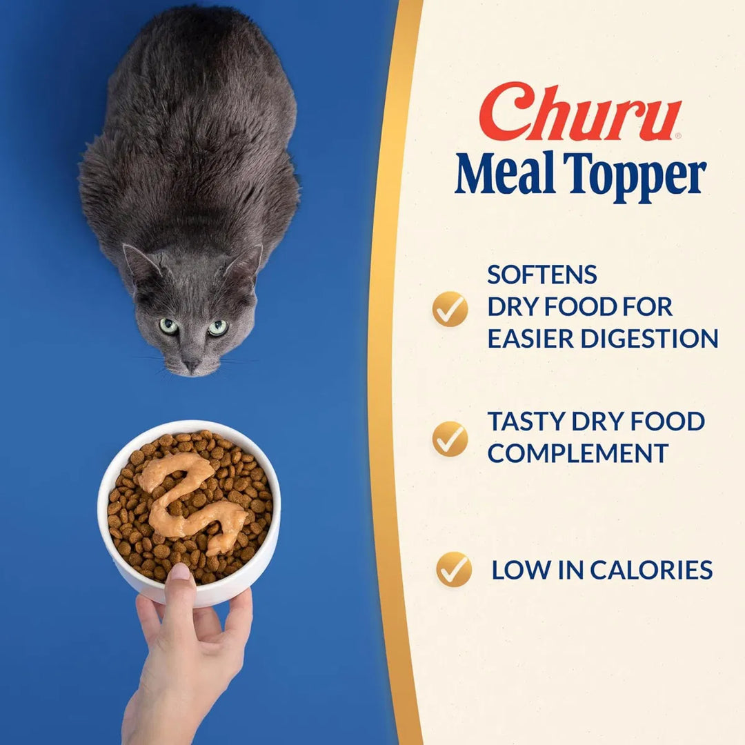 Churu Meal Topper Tuna Recipe Cat Food Wet Pouches 4x14g