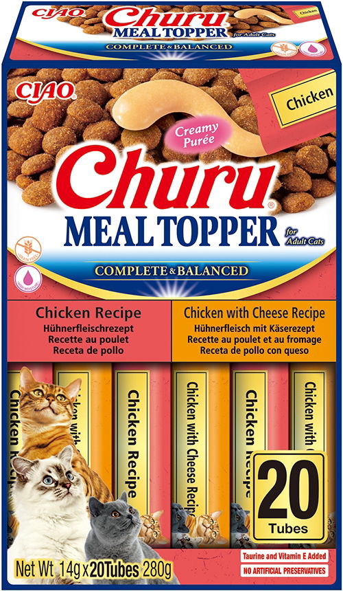 Churu Meal Topper Chicken Variety 20x14g For Adult Cats