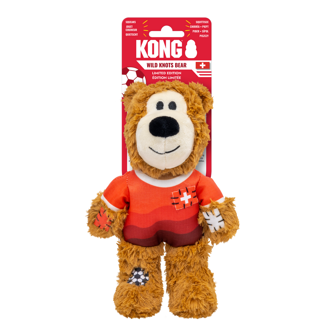 KONG Wild Knots Sports Medium Bear - Switzerland